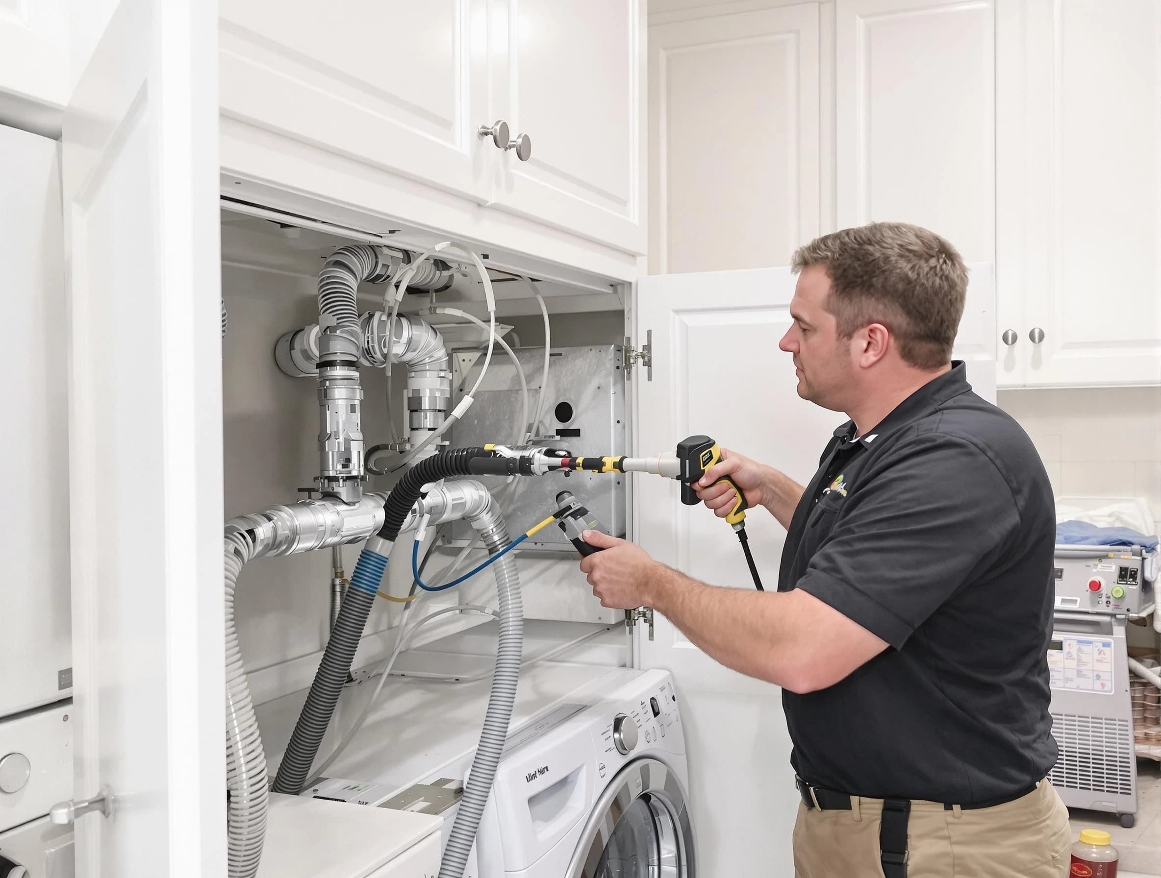 Bluffdale Dryer Vent Cleaning professional removing severe blockage from a clogged dryer vent in Bluffdale