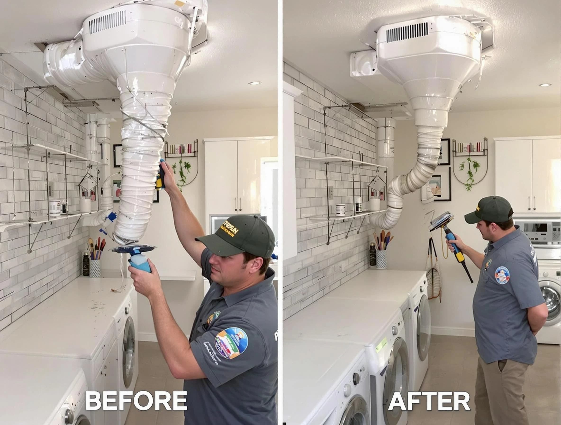 Professional dryer exhaust vent cleaning by Bluffdale Dryer Vent Cleaning in Bluffdale