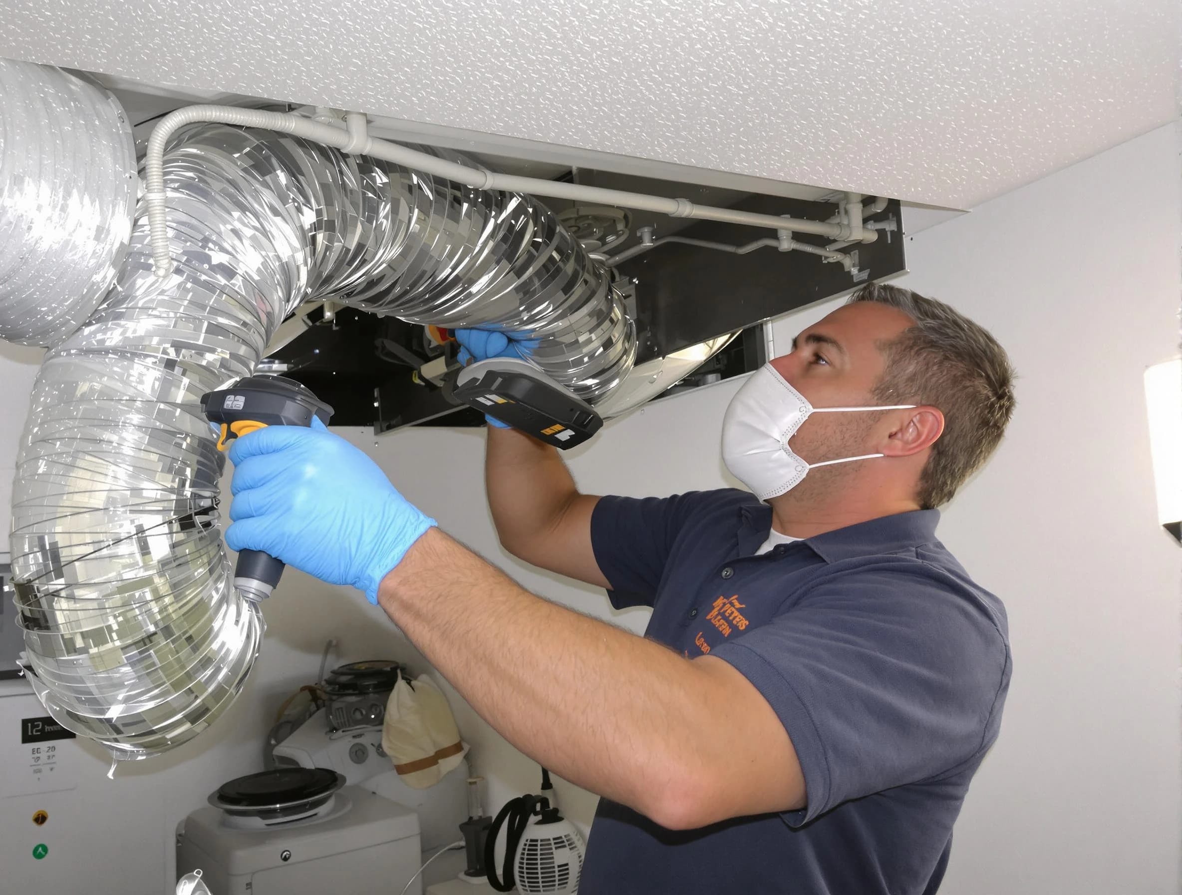 Bluffdale Dryer Vent Cleaning professional performing thorough residential dryer vent cleaning in Bluffdale