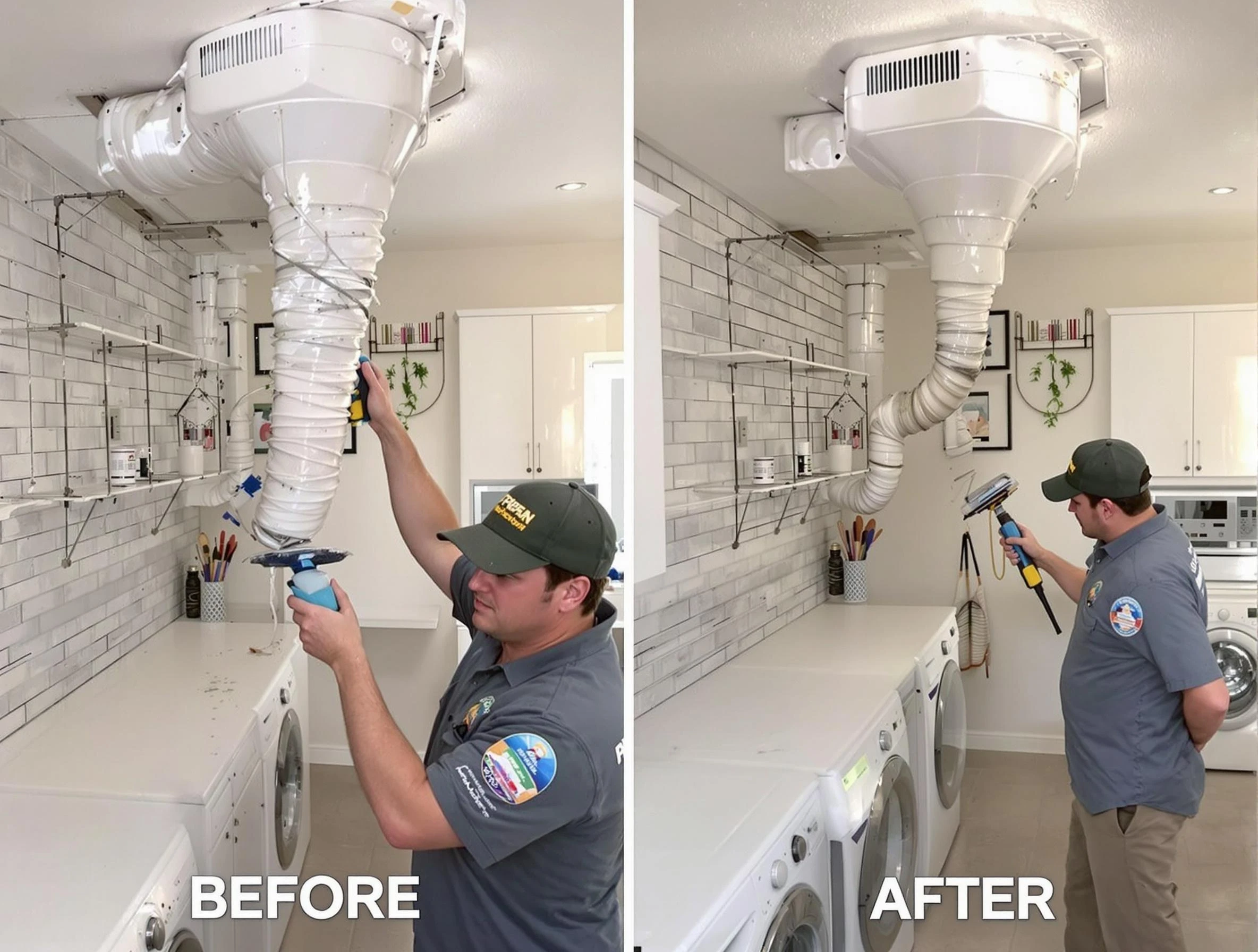 Professional dryer exhaust vent cleaning by Bluffdale Dryer Vent Cleaning in Bluffdale