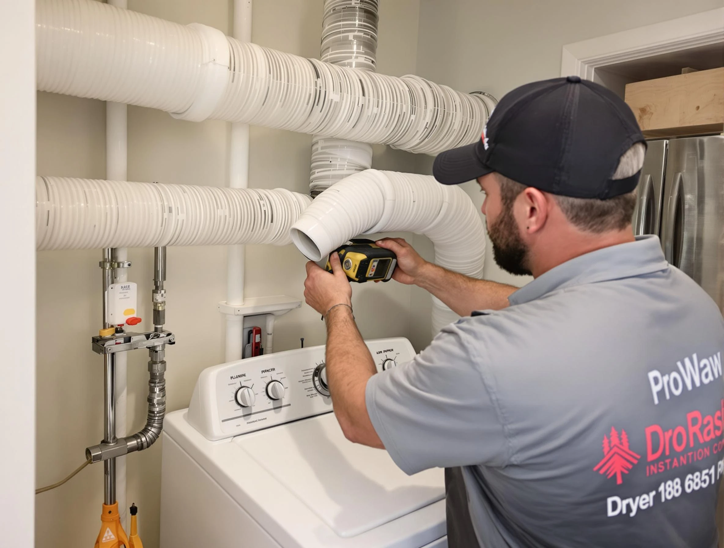 Professional dryer vent hose installation by Bluffdale Dryer Vent Cleaning in Bluffdale