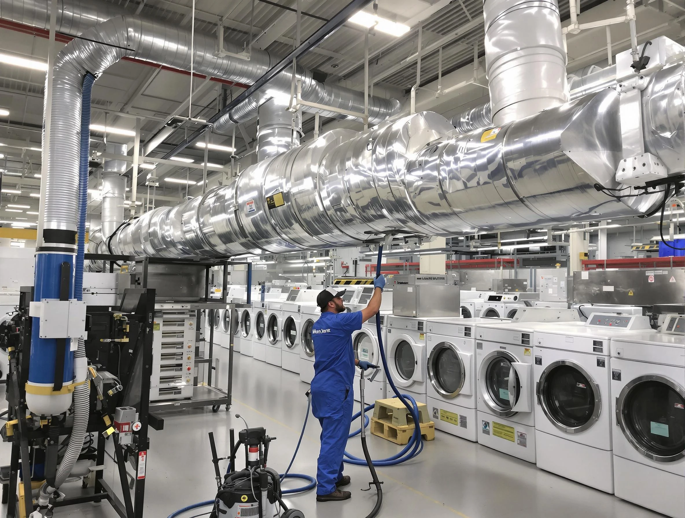 Bluffdale Dryer Vent Cleaning team performing heavy-duty industrial dryer vent cleaning in Bluffdale